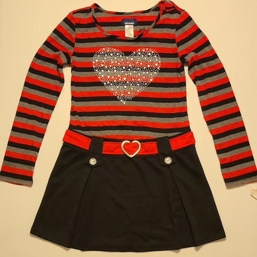 Basic Edition Girls Heart Dress